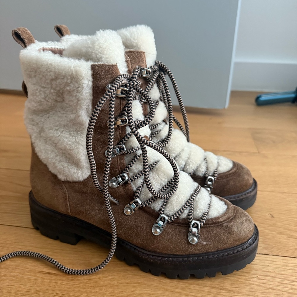 Sigerson Morrison Isla shearling lug sole boots [very good used condition ]